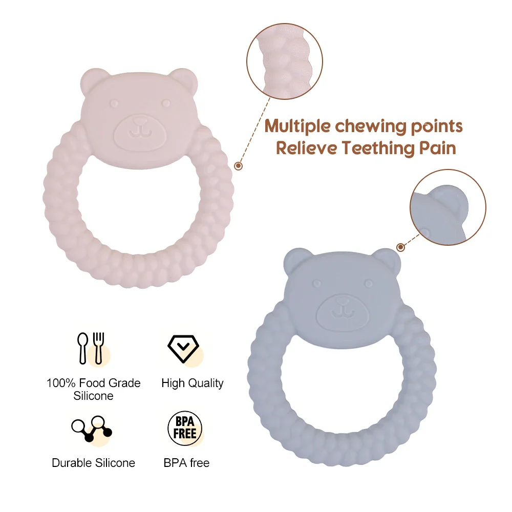 Baby Bear Teether BPA-Free – Gentle Gum Soothing Toy - Image 3