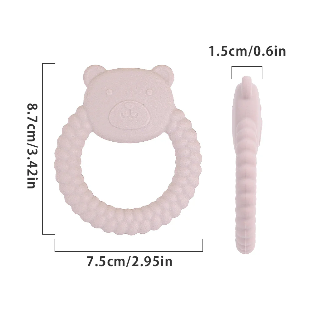 Baby Bear Teether BPA-Free – Gentle Gum Soothing Toy - Image 4