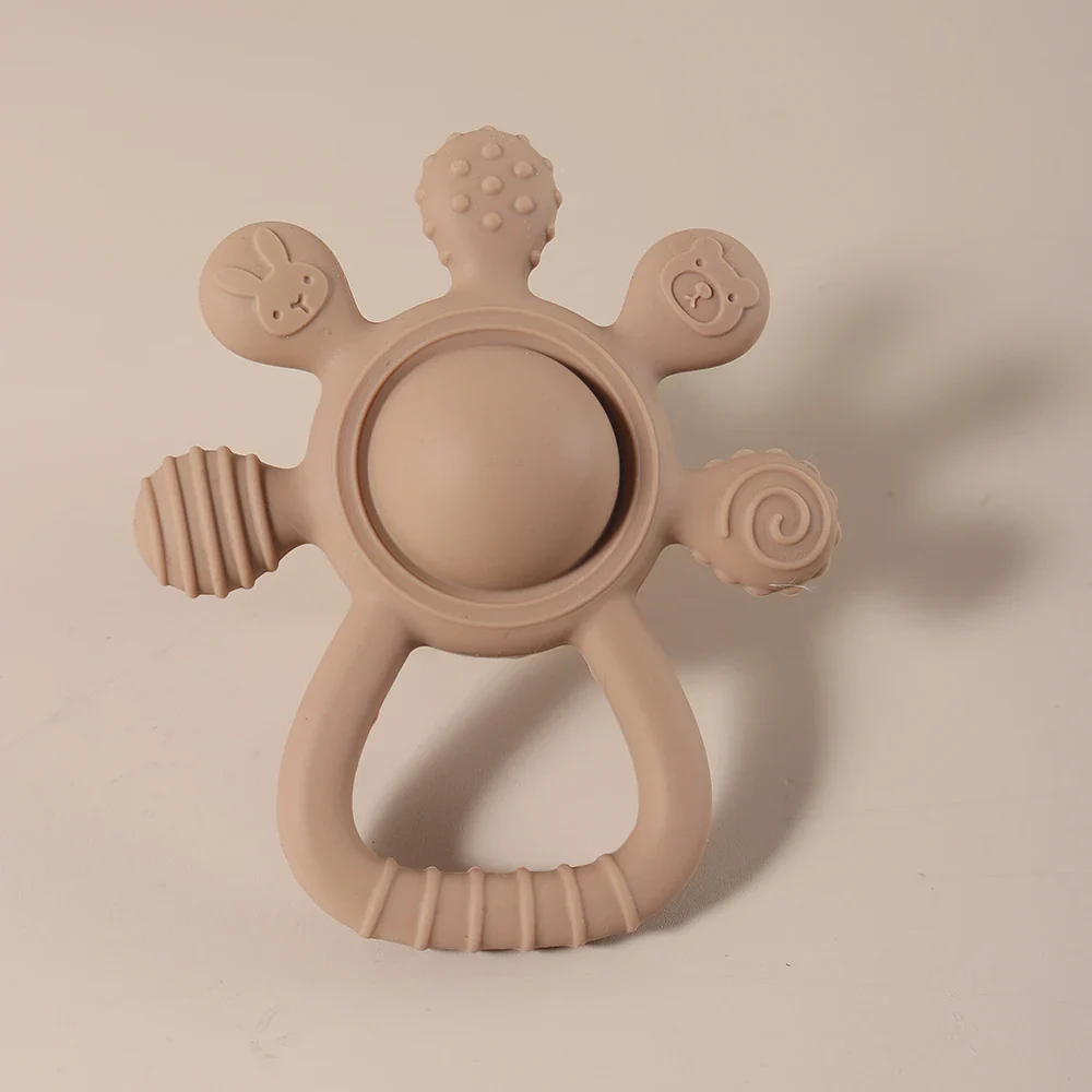 Baby Bunny Palm Rattle Teether – Safe Soothing Chew Toy - Image 6