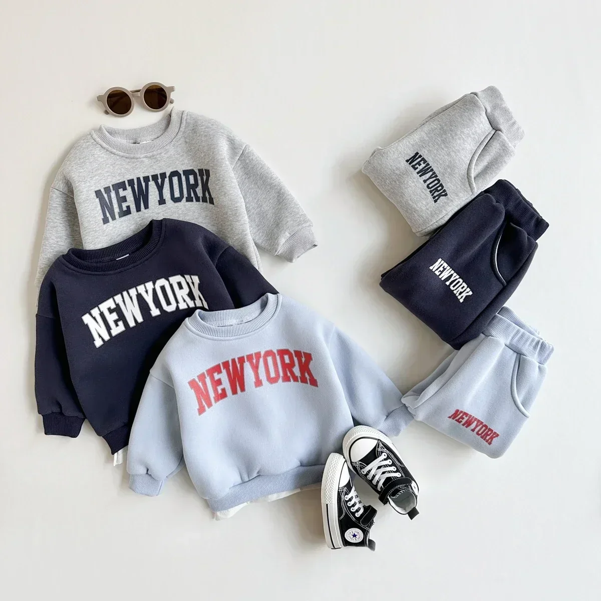 Baby 2-Piece Set – New York Print Top & Pants