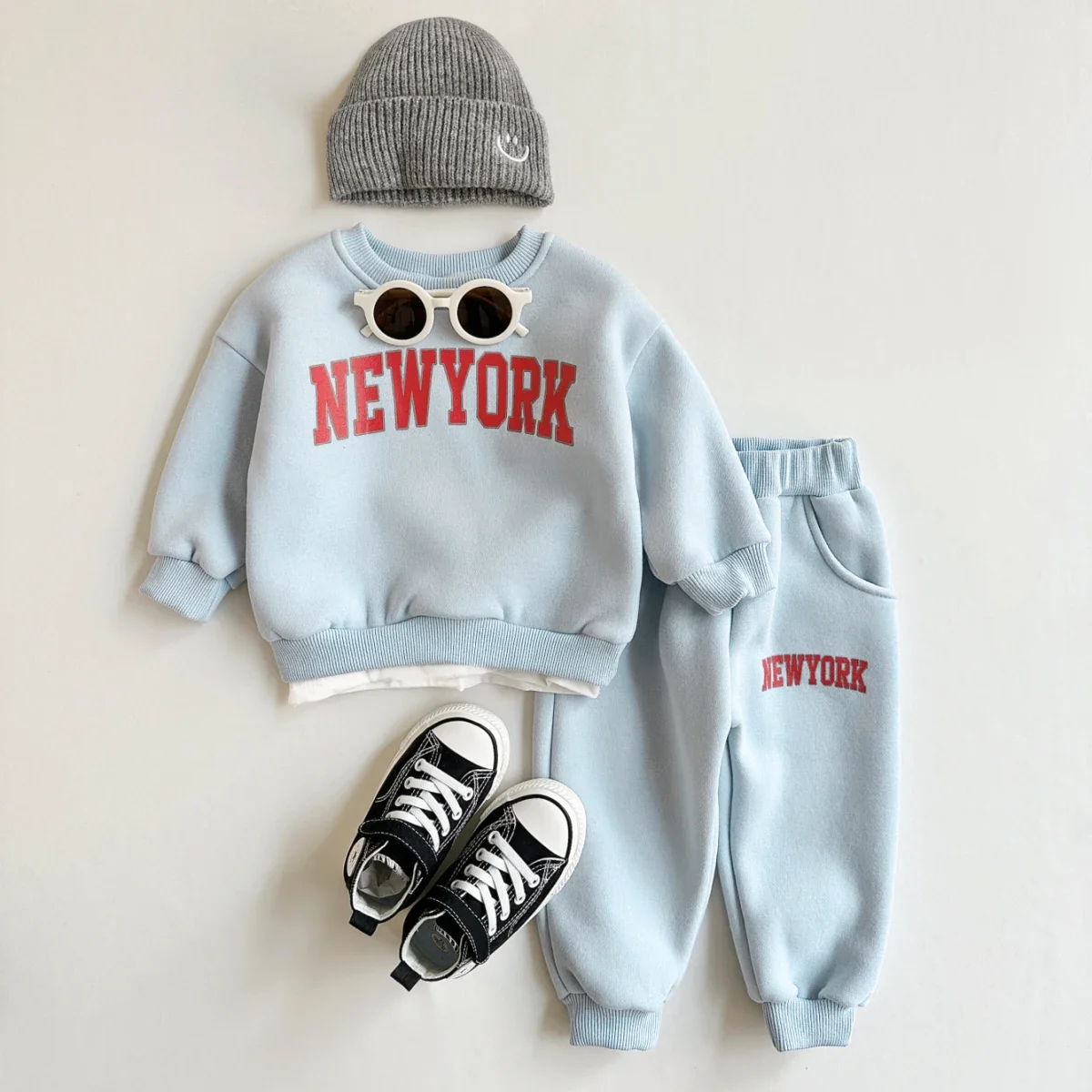 Baby 2-Piece Set – New York Print Top & Pants - Image 9