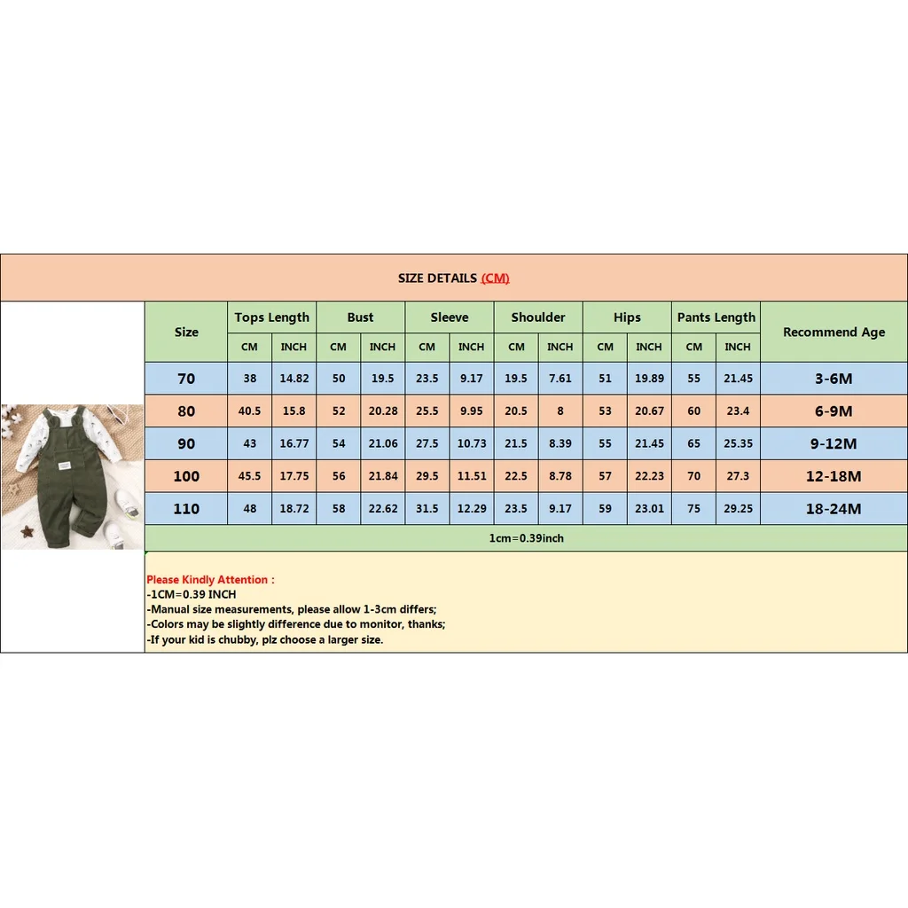 Bear Print Bodysuit & Overalls – Cozy Fall Comfort - Image 6