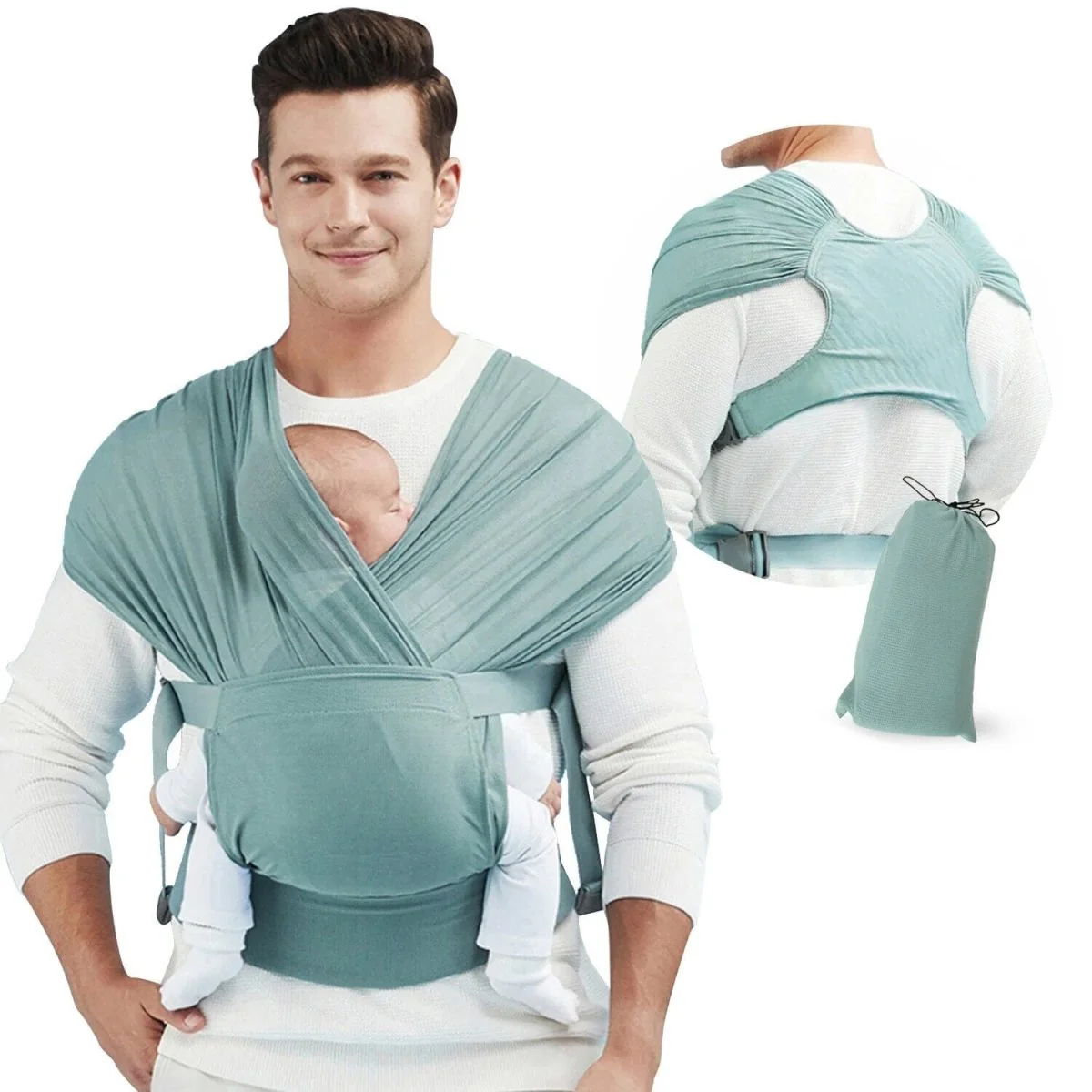 Adjustable Wrap Baby Carrier - Image 2