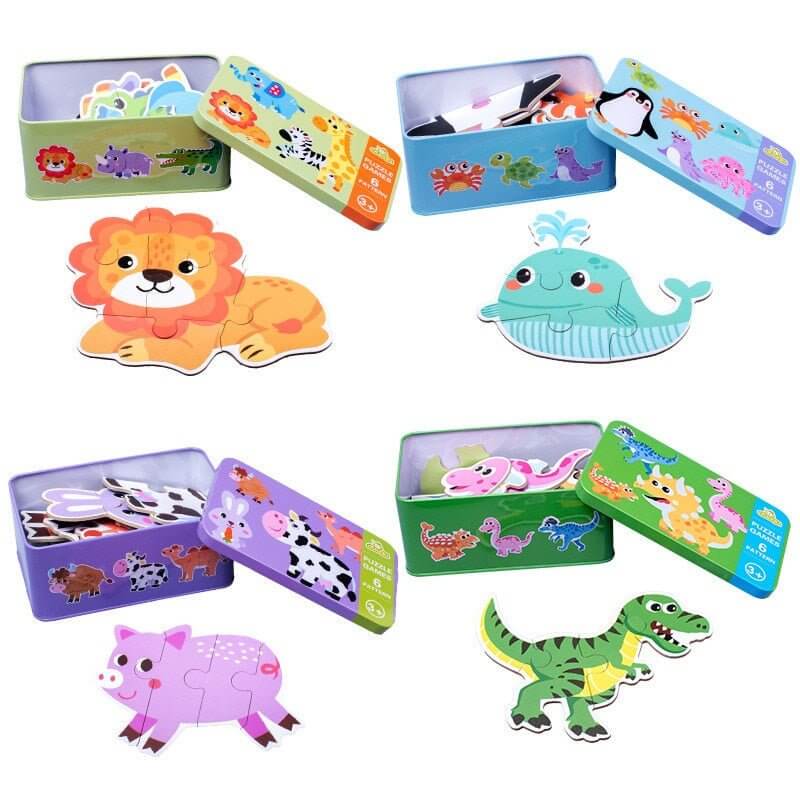 Baby 3D Animals Puzzle Iron Box - Image 7