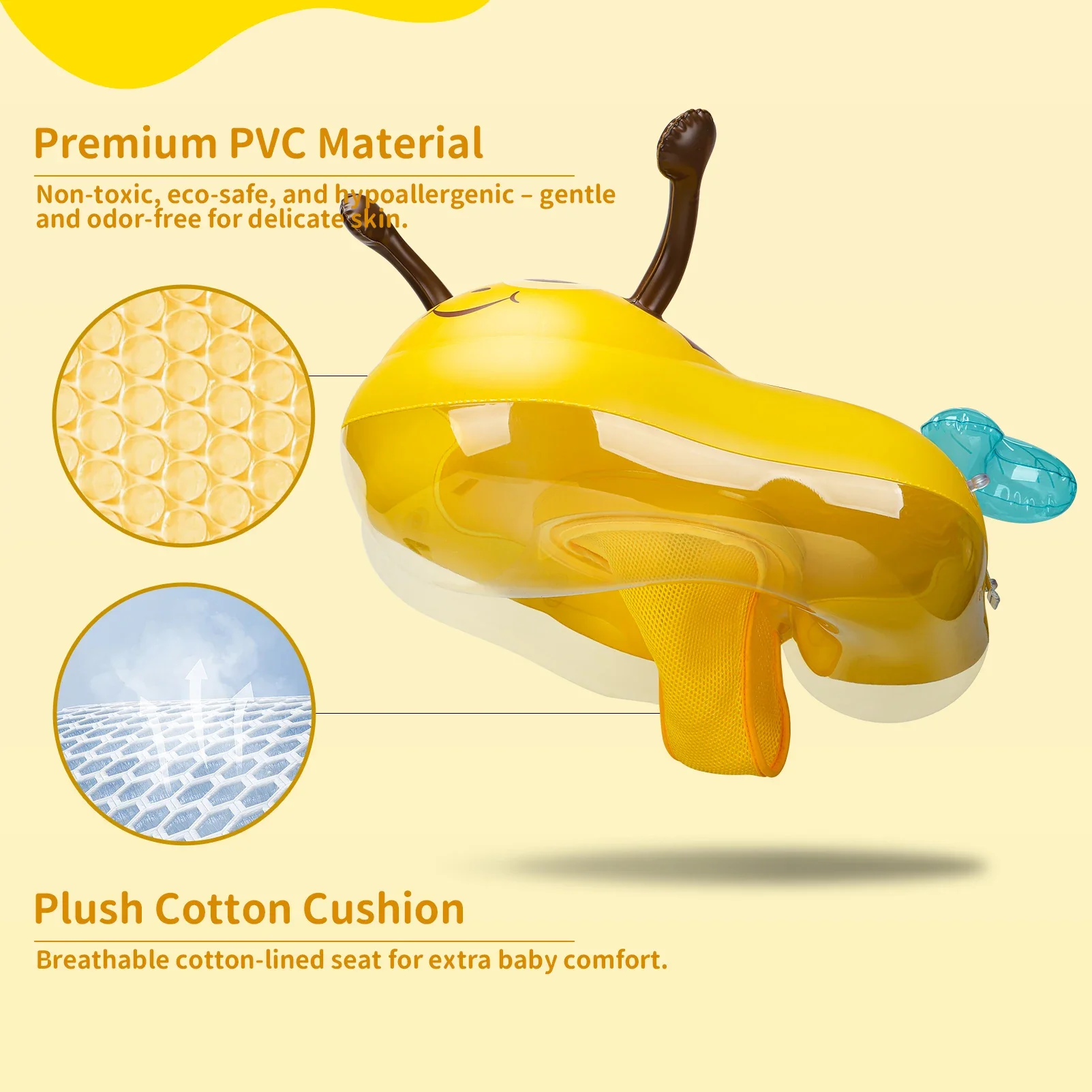 Baby Bee Float Ring – Inflatable Mesh Safety Seat - Image 11