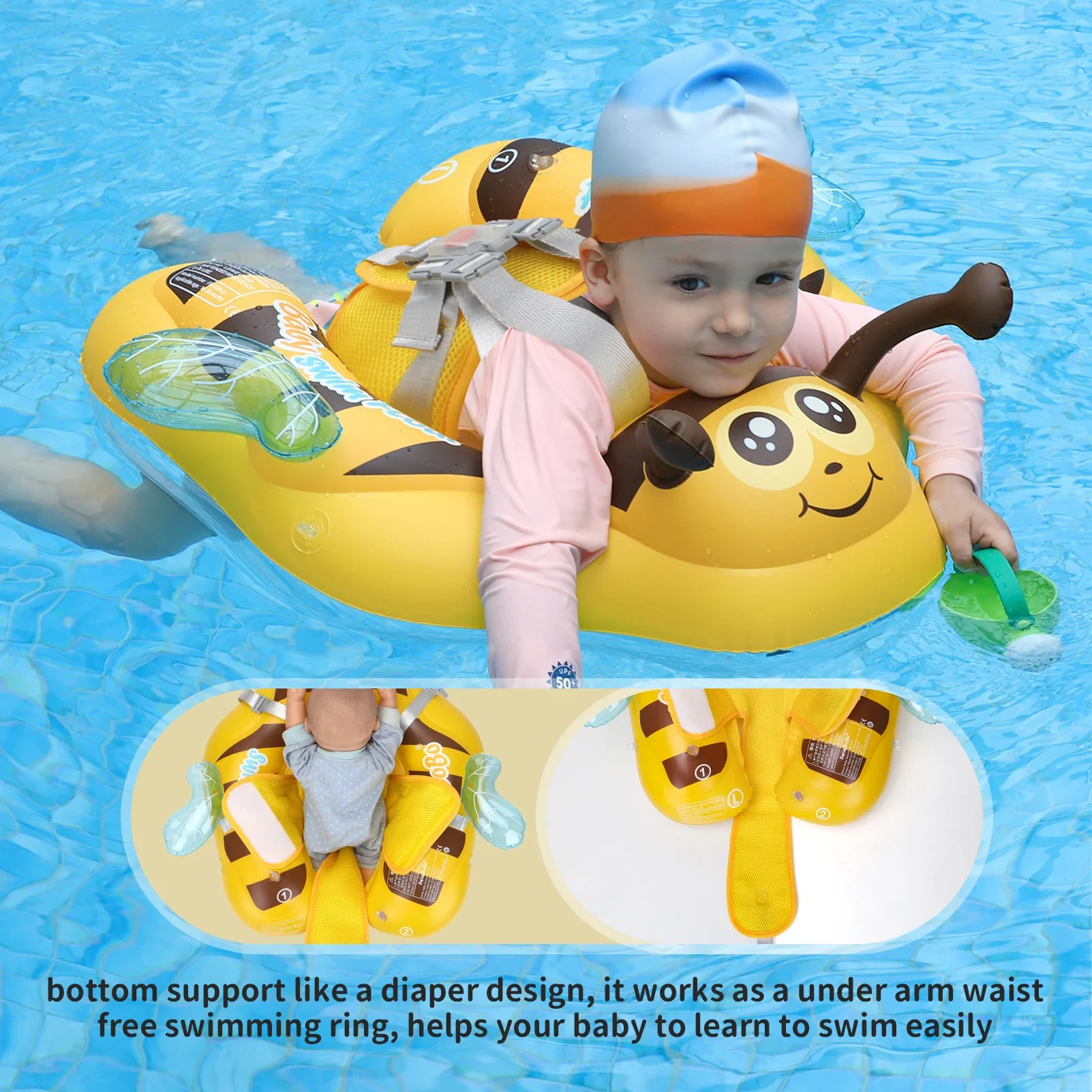 Baby Bee Float Ring – Inflatable Mesh Safety Seat - Image 5