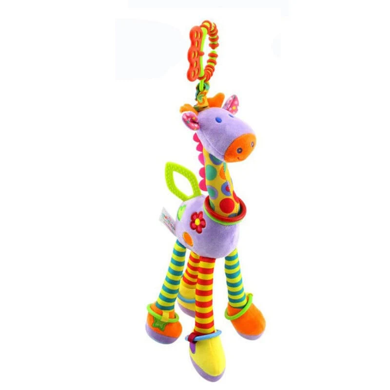 Baby Black White Stroller Spiral Plush Toys - Image 2