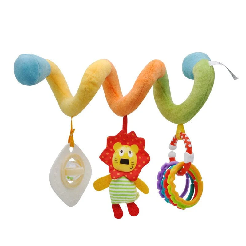 Baby Black White Stroller Spiral Plush Toys - Image 32