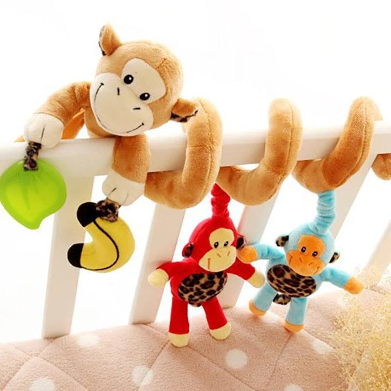 Baby Black White Stroller Spiral Plush Toys - Image 33