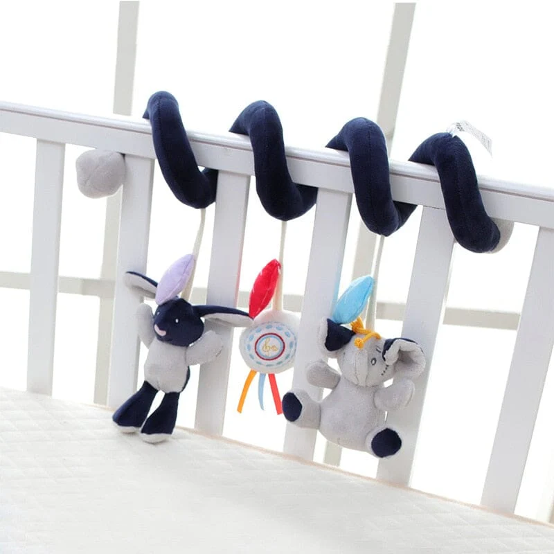 Baby Black White Stroller Spiral Plush Toys - Image 39