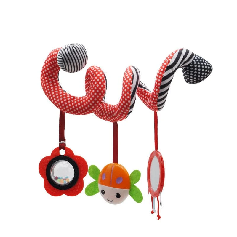 Baby Black White Stroller Spiral Plush Toys - Image 41