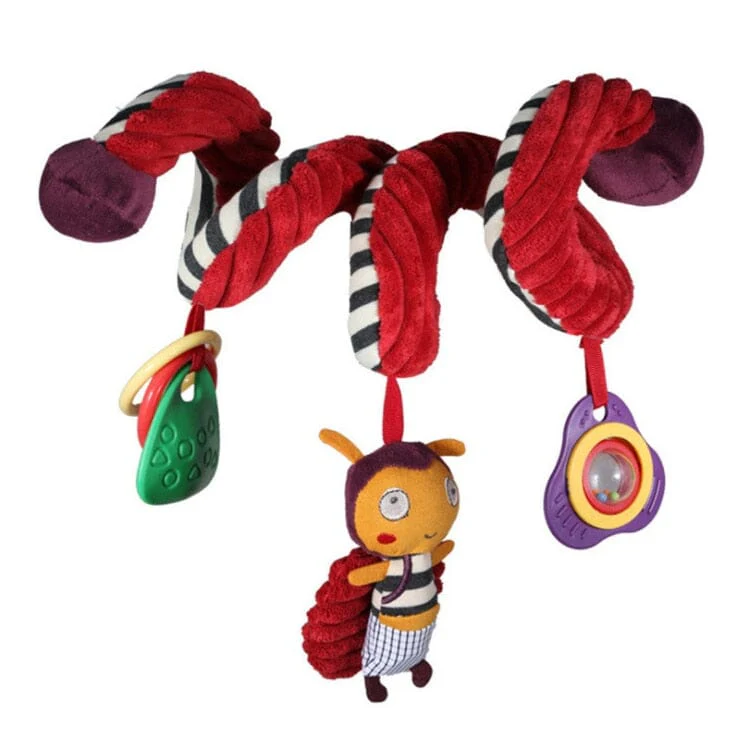 Baby Black White Stroller Spiral Plush Toys - Image 8