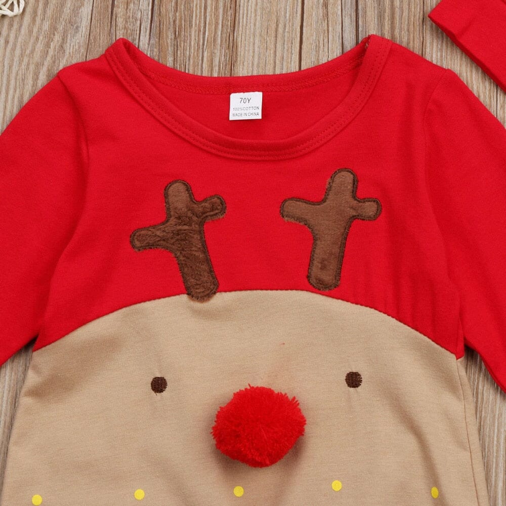 Baby Christmas Rompers And Hat - Image 2