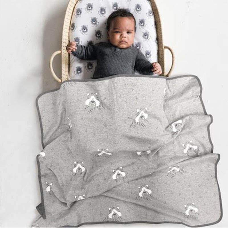 Baby Cotton Swaddle Animal Print - Image 7