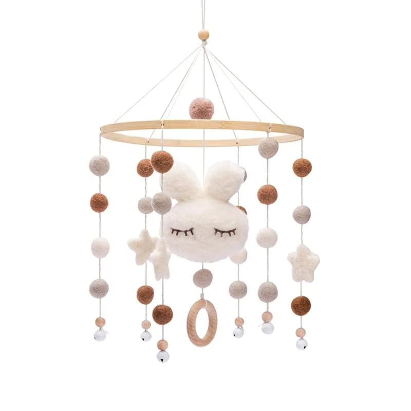 Baby Crib Mobile Cotton & Wood - Image 2