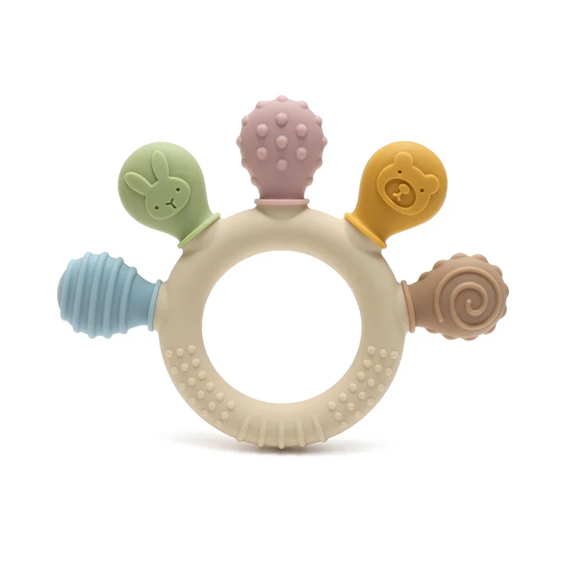 Baby Dinosaur Teether BPA-Free – Easy-Grip Gum Relief Toy - Image 7
