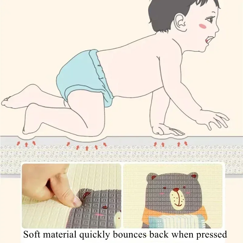 Baby Activity Play Mat – Thick Cushioned Safety Rug - Image 5