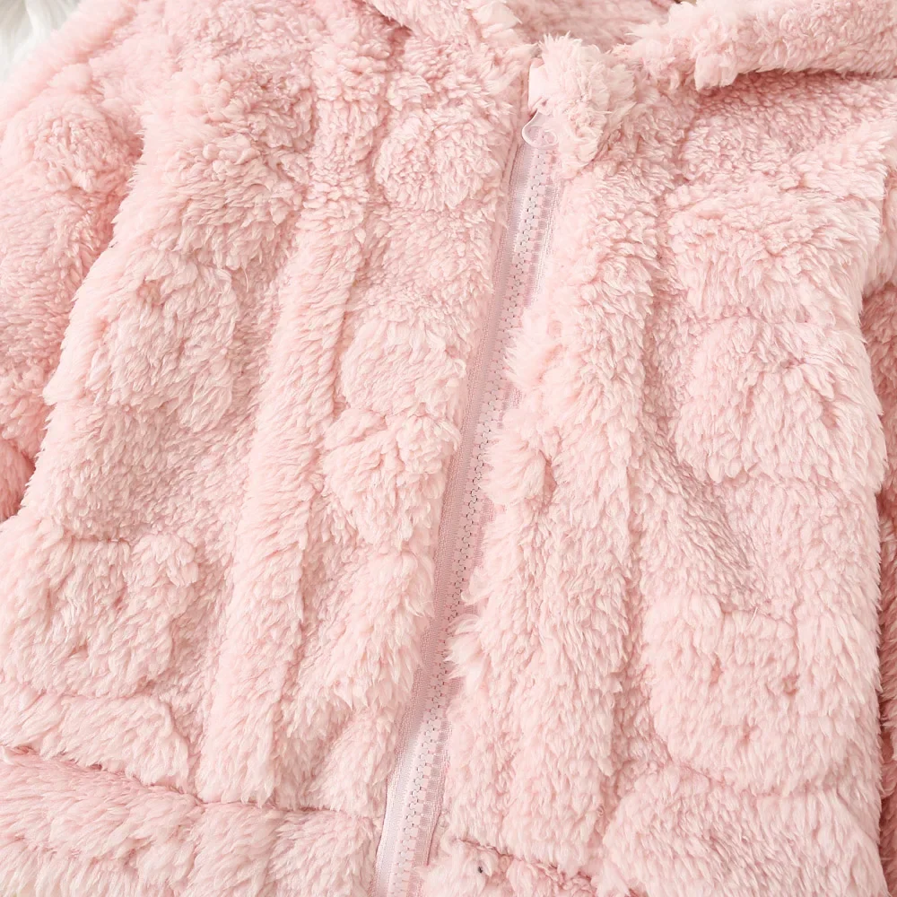 Baby Girl Winter Lambswool Coat – Cute Warm Outwear - Image 4