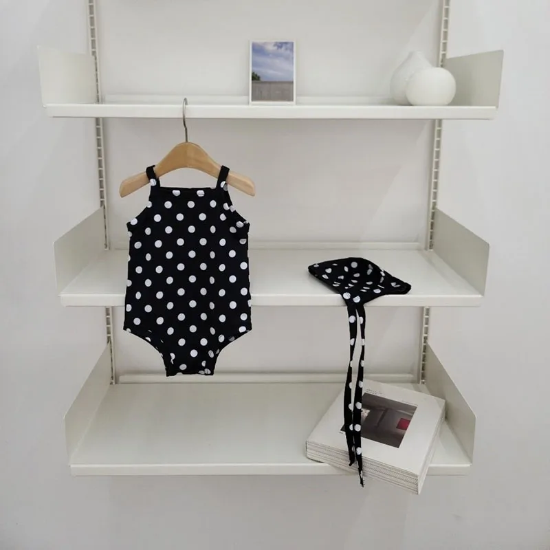 Baby Girl Swimwear Set – One-Piece with Sun Hat