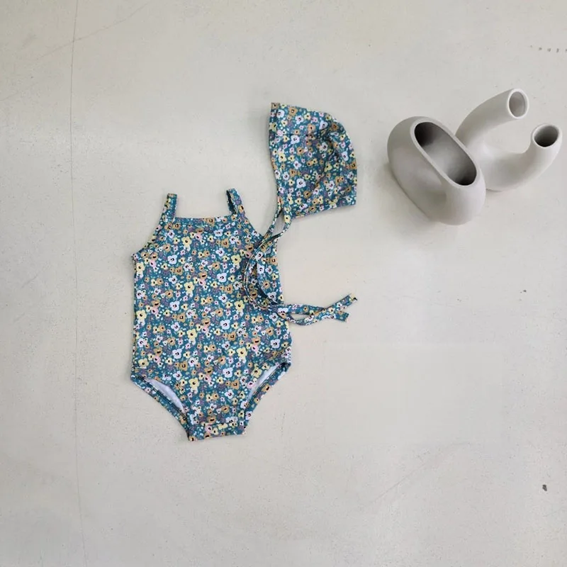 Baby Girl Swimwear Set – One-Piece with Sun Hat - Image 23