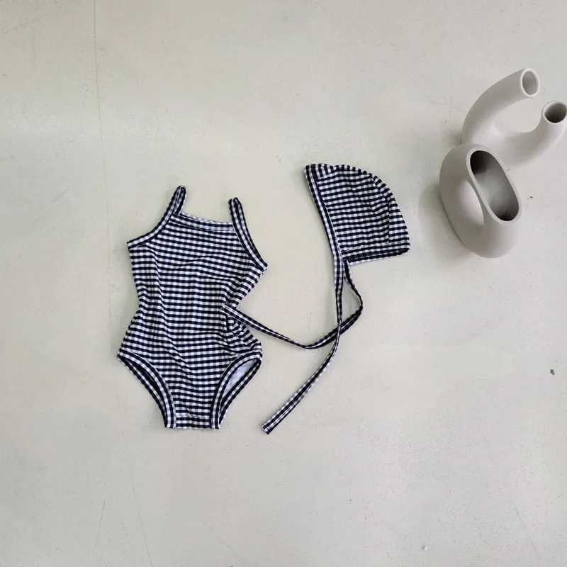 Baby Girl Swimwear Set – One-Piece with Sun Hat - Image 25