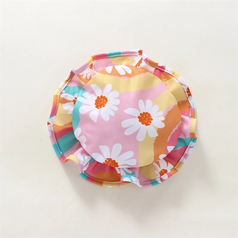Baby Girl UV Swimsuit with Hat – Long Sleeve Zipper - Image 4