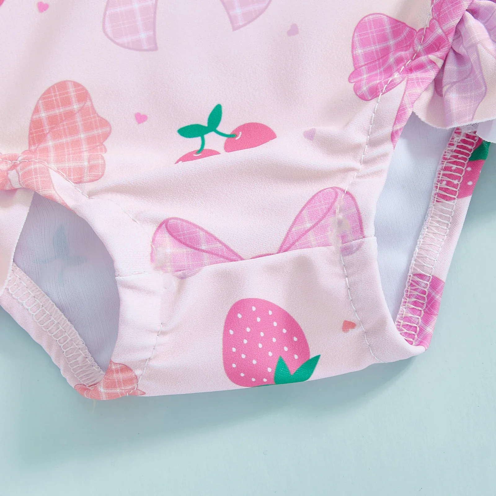 Baby Girls Floral Rash Guard with Hat – Zip Up - Image 5