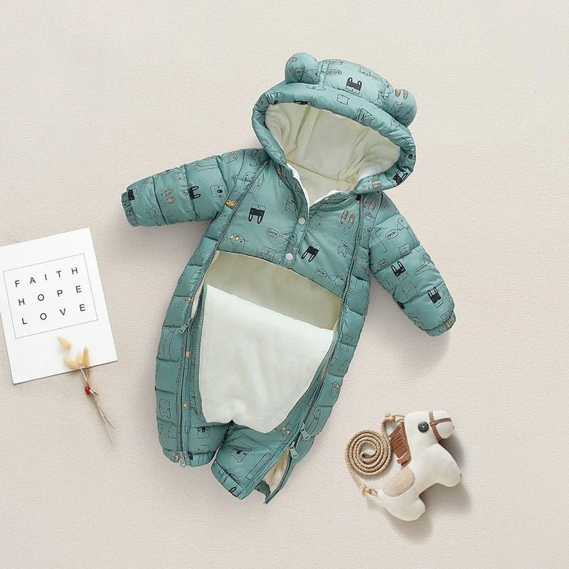 Baby Hooded Snowsuit - Image 2