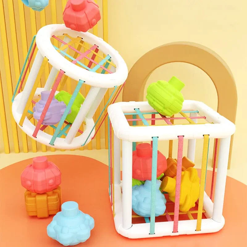 Baby Montessori Colourful Shape Blocks - Image 3