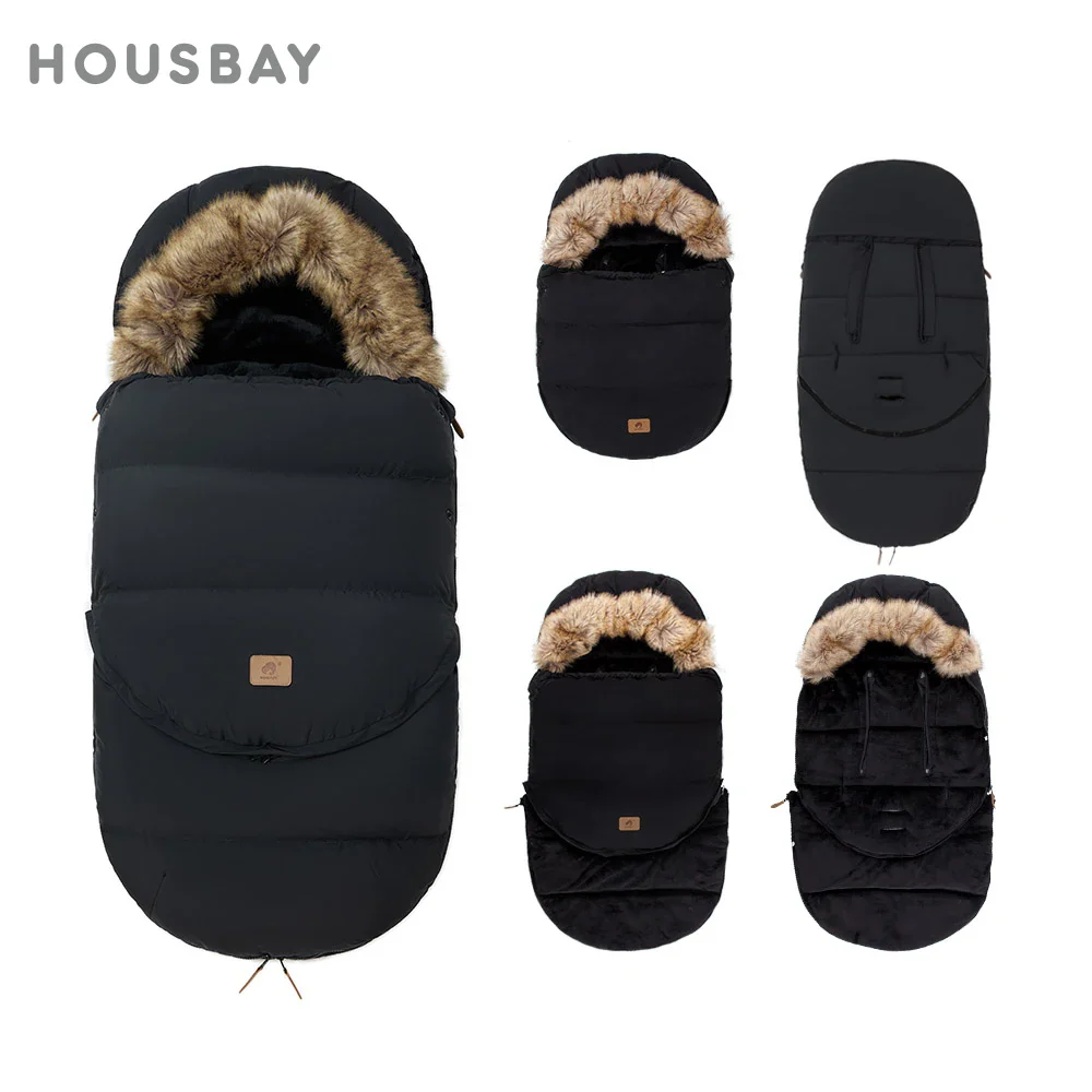 Baby Winter Pram Sleeping Bag – Removable Warm Footmuff - Image 4