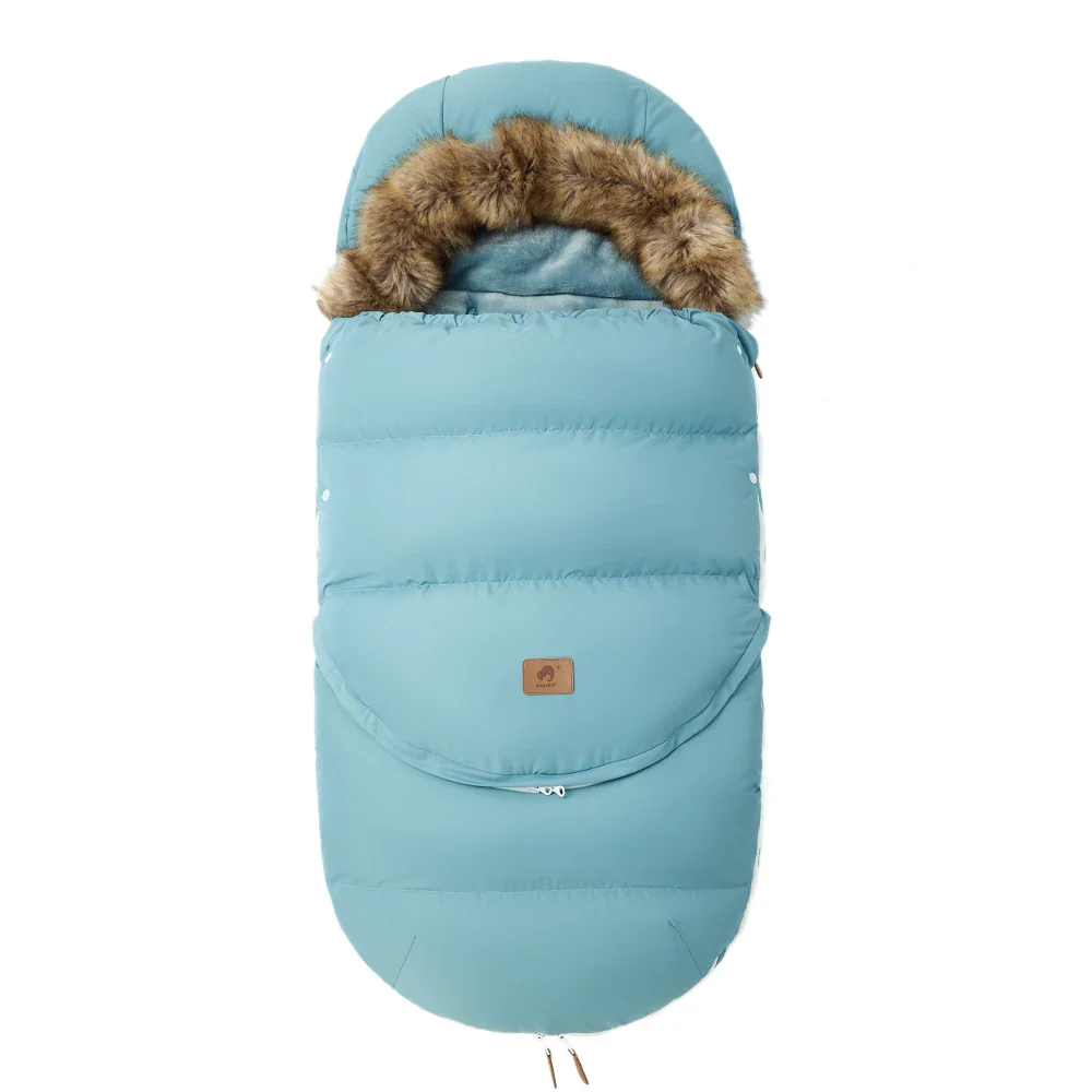 Baby Winter Pram Sleeping Bag – Removable Warm Footmuff - Image 8