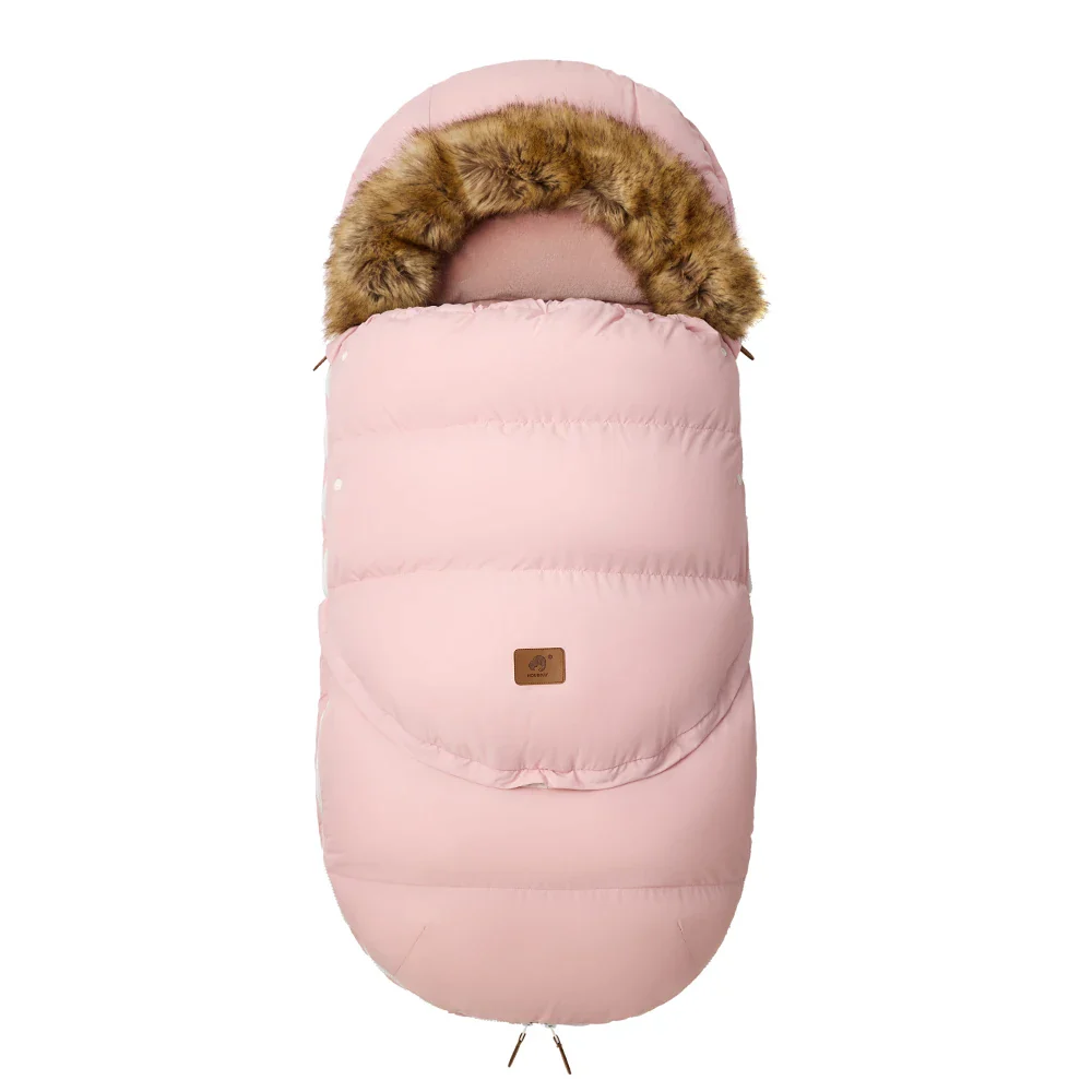 Baby Winter Pram Sleeping Bag – Removable Warm Footmuff - Image 9