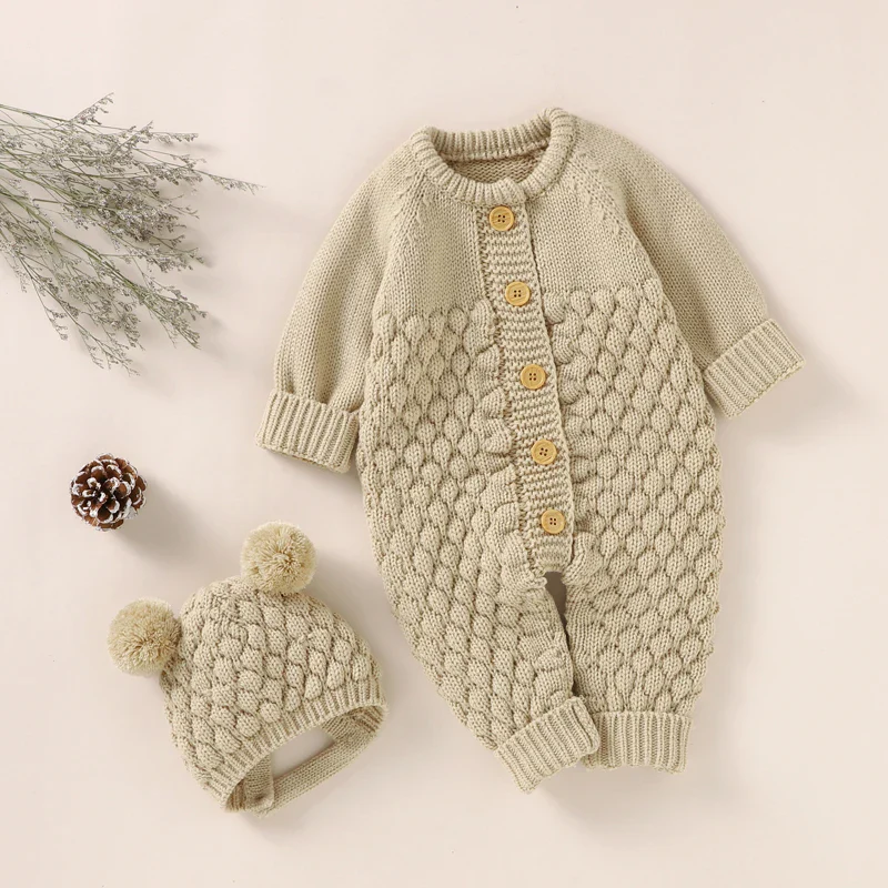 Knitted Romper & Cap Set – Cozy Autumn/Winter - Image 14