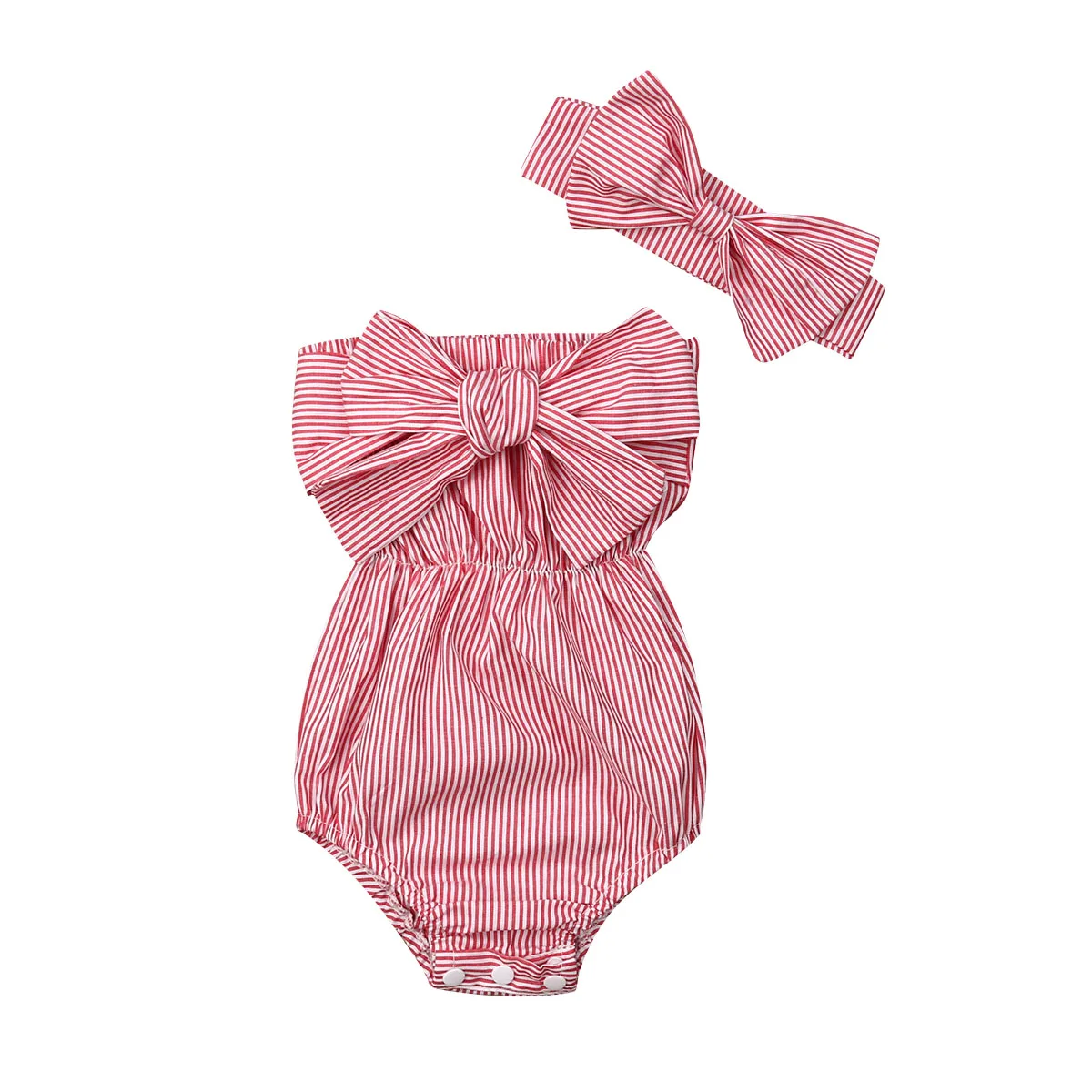 Baby Girl Summer Romper – Adorable Stripe Design - Image 7