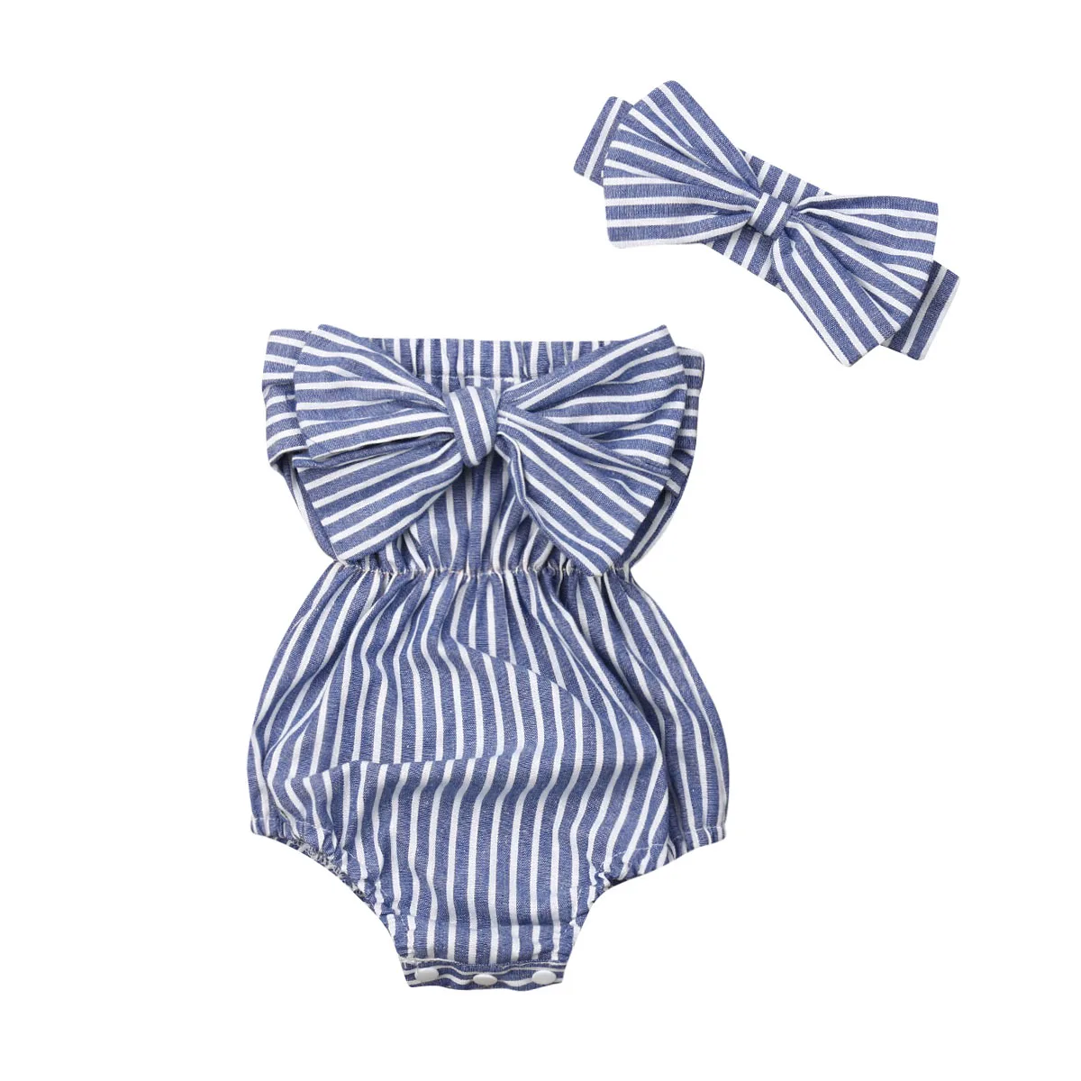 Baby Girl Summer Romper – Adorable Stripe Design - Image 8