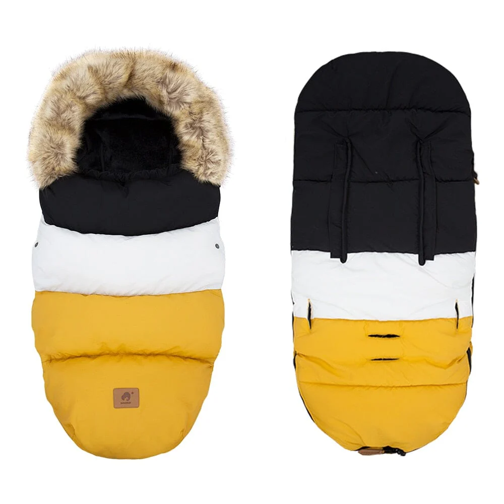 Baby Sleeping Removable Fur Collar Sleep Sack - Image 2