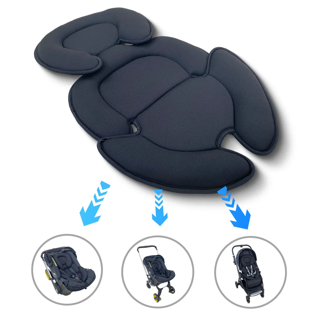 Baby Stroller Head Support Insert – Newborn Body Pillow - Image 5