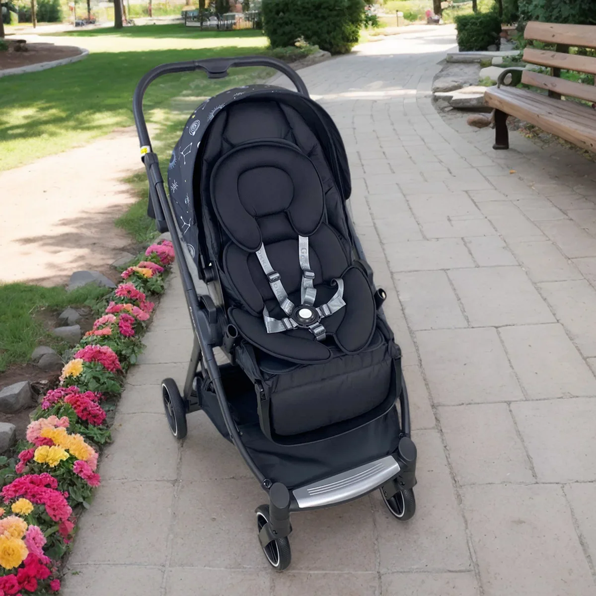 Baby Stroller Head Support Insert – Newborn Body Pillow - Image 6
