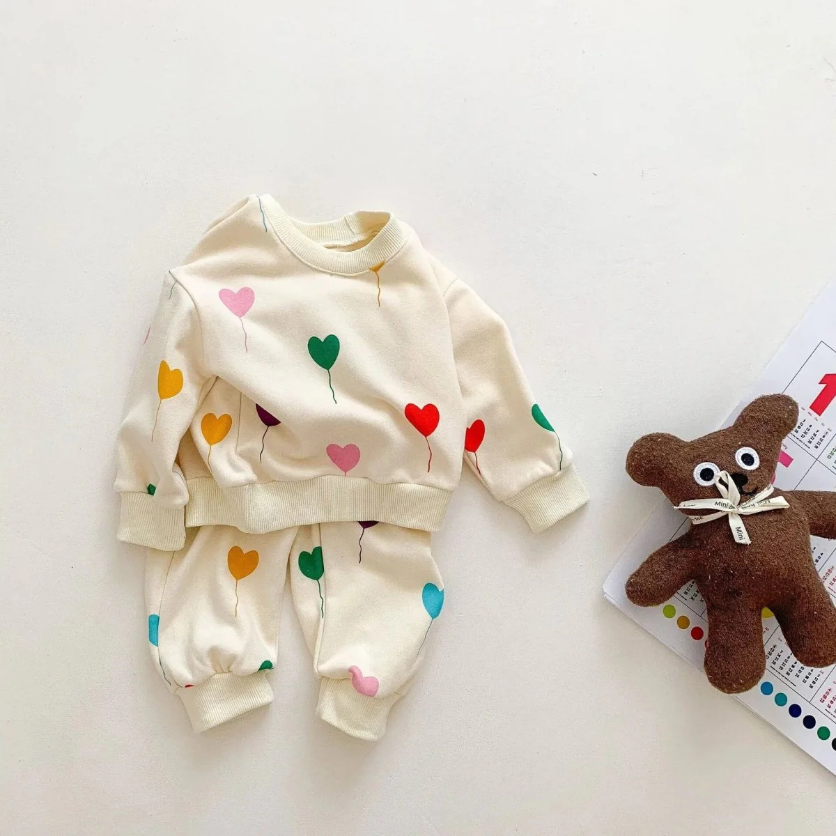Baby Tracksuit Set Love Printing - Image 2
