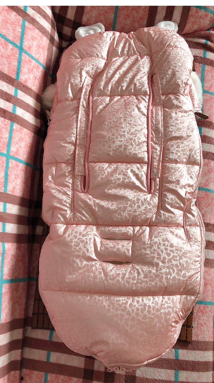 Baby Velvet Stroller Sleeping Bag – Anti-Kick Warmth - Image 5