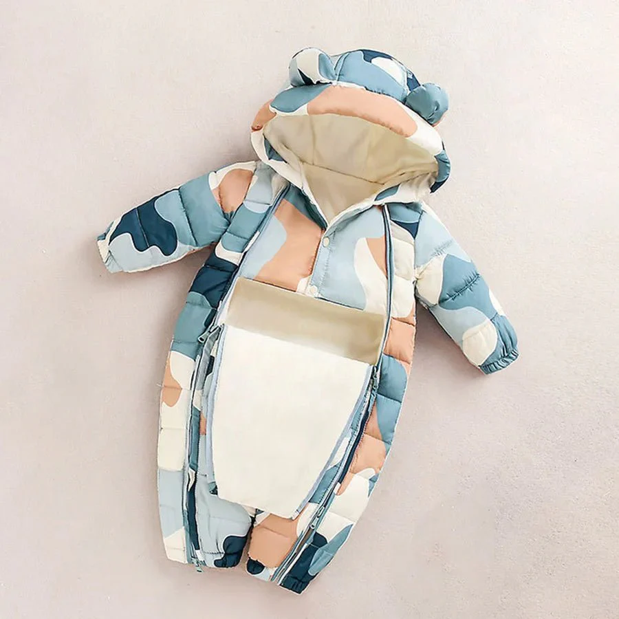 Baby Winter Romper – Hooded Thick Jumpsuit for Newborns & Toddlers - Image 10