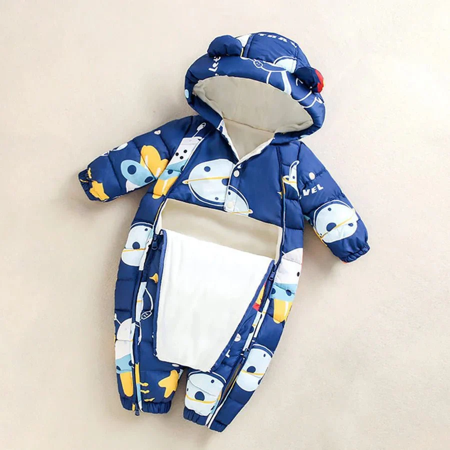 Baby Winter Romper – Hooded Thick Jumpsuit for Newborns & Toddlers - Image 8