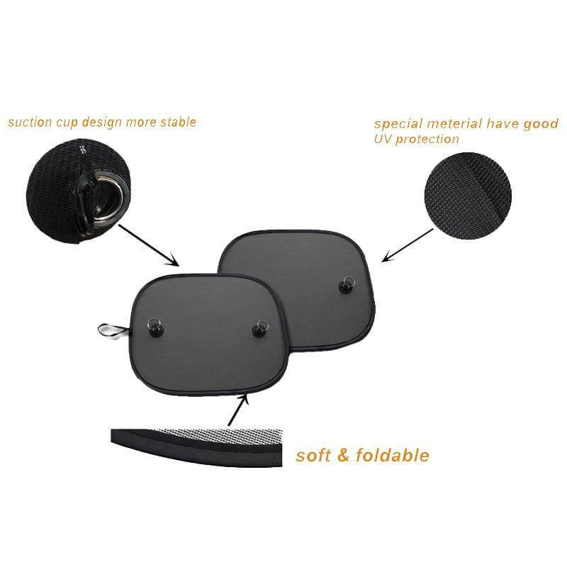 Black Side Car Sun Shades - Image 2