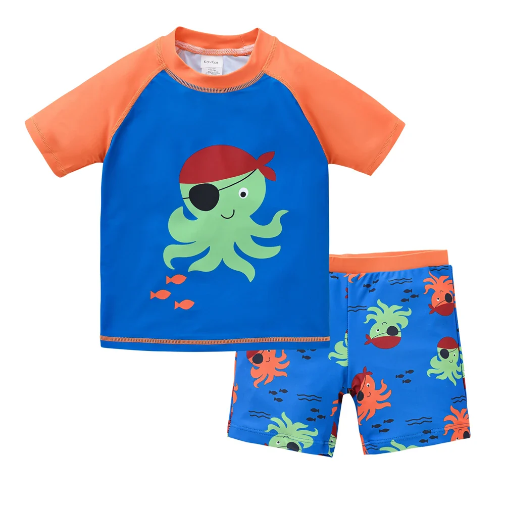Boys 2-Piece Swimsuit Set – Cool Print 1–7 Years - Image 32