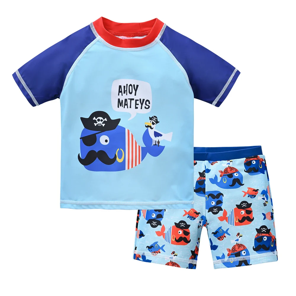 Boys 2-Piece Swimsuit Set – Cool Print 1–7 Years - Image 33