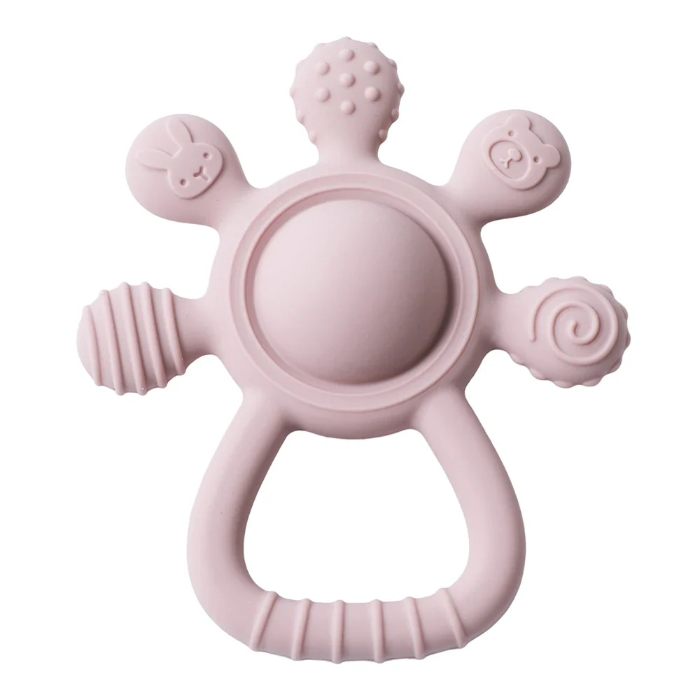 Baby Silicone Teether Rattle – BPA-Free Sensory Soothing Toy - Image 20