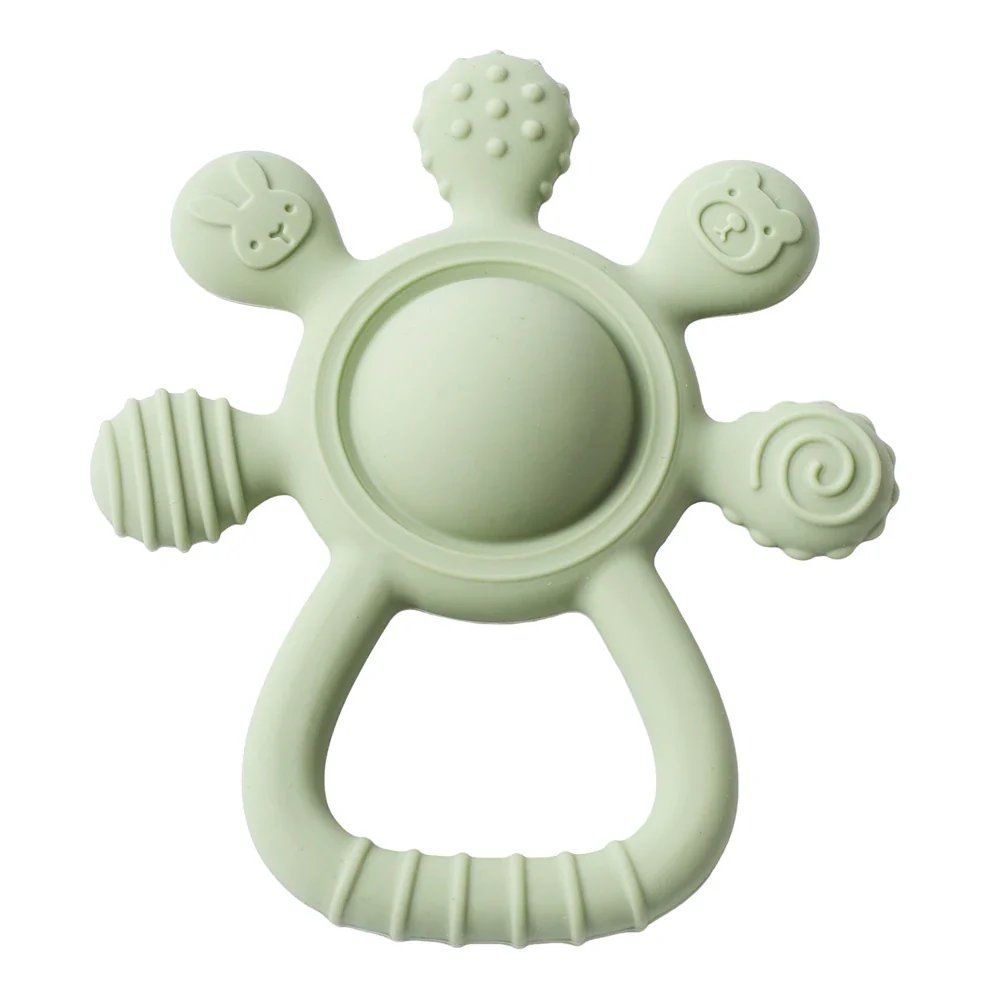 Baby Silicone Teether Rattle – BPA-Free Sensory Soothing Toy - Image 24