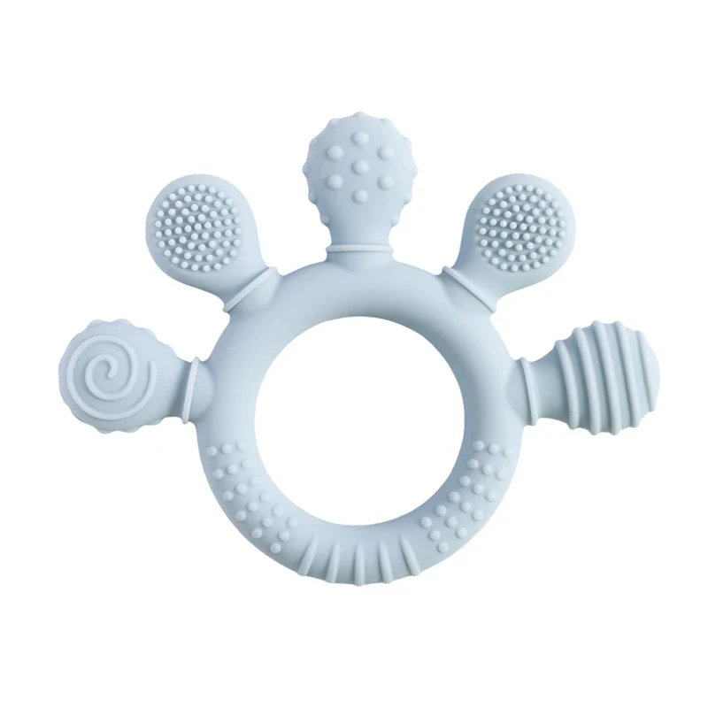 Baby Silicone Teether Rattle – BPA-Free Sensory Soothing Toy - Image 7