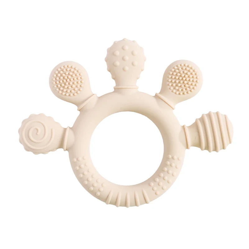 Baby Silicone Teether Rattle – BPA-Free Sensory Soothing Toy - Image 8