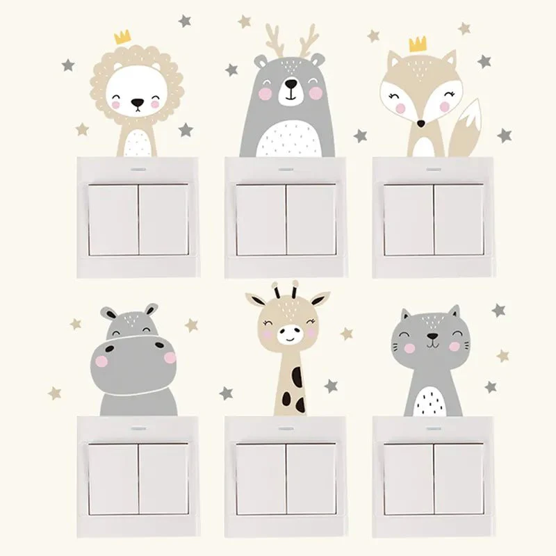 Cartoon Animals Switch Stickers - Image 3